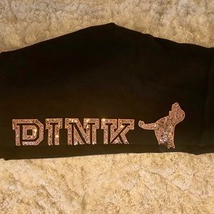 Pink Bling yoga pants  Black and Gold by VS